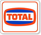TOTAL gasoline logo 1972 Aluminum composite sign