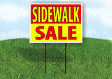 SIDEWALK SALE RED YELLOW Plastic Yard Sign ROAD SIGN with Stand