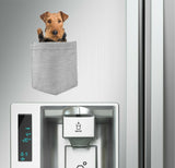 Airedale Terrier Dog in pocket Fridge Car Magnet Bumper Sticker App size 4"x7"