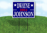 DWAYNE JOHNSON 2024 Yard Sign with Stand LAWN SIGN