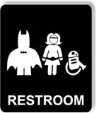Cape Bathroom Funny restroom bathroom Aluminum composite indoor outdoor sign