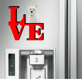 West Highland Terrier Cute Dog Fridge Refrigerator Car Magnet