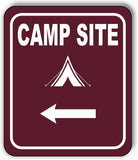 CAMP SITE DIRECTIONAL ARROW TRAIL 8 Variations Metal Aluminum composite sign