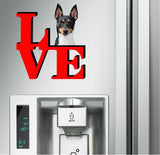 Toy Fox Terrier Cute Dog Fridge Refrigerator Car Magnet