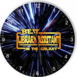 Best Library Assistant Star Galaxy Wars Space Kitchen Living room Wall Clock