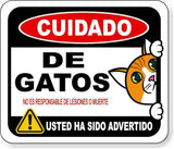 CUIDADO DE GATOS Aluminum Composite sign