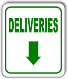 DELIVERIES DIRECTIONAL UP BLACK Arrow Variations Metal Aluminum composite sign