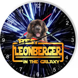Best Leonberger Dog Galaxy Wars Space Star Kitchen Livingroom Wall Clock