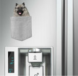 Keeshonden Dog in pocket Fridge Car Magnet Bumper Sticker App size 4"x7"