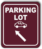 PARKING LOT DIRECTIONAL ARROW TRAIL 8 Variations Metal Aluminum composite sign