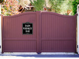 Dads Whiskey Bar BLACK Aluminum Composite Sign