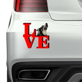 Norwegian Elk Hound Love Park Cute Dog Fridge Refrigerator Car Magnet