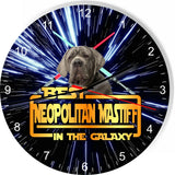 Best Neapolitan Mastiff Dog Galaxy Wars Space Star Kitchen Livingroom Wall Clock