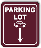 PARKING LOT DIRECTIONAL ARROW TRAIL 8 Variations Metal Aluminum composite sign