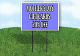 Mothers day Gift Cards 20% off Purple Yard Sign Road with Stand LAWN SIGN