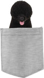 Portuguese Water D Dog in pocket Fridge Car Magnet Bumper Sticker App size 4"x7"