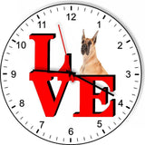 Great Dane Cute Puppy Dog kitchen living room Wall Clock