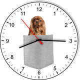 Cavalier King Charles In Your Pocket Puppy Dog kitchen living room Wall Clock