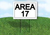 AREA 17 18 in x 24 in Yard Sign Road Sign with Stand