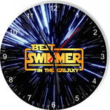 Best Swimmer in the Star Galaxy Space Kitchen Living room Wall Clock