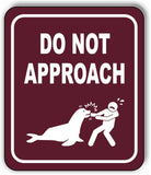 DO NOT APPROACH SEALS DANGER PARK CAMPING Metal Aluminum composite sign