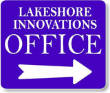 LAKESHORE OFFICE RIGHT Metal Aluminum composite sign
