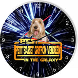 Best Petit Bassets Griffons Dog Galaxy Wars Space Star Kitchen Livingroom Clock