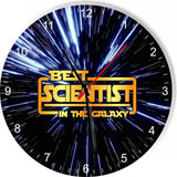 Best Scientist in the Star Galaxy Wars Space Kitchen Living room Wall Clock