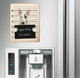 Bull Terrier Mugshot Bad Dog Fridge refrigerator Car Magnet