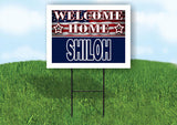 SHILOH WELCOME HOME FLAG 18 in x 24 in Yard Sign Road Sign with Stand