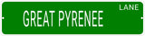 GREATER SWISS MOUNTAIN DOG LANE 24"x6 ALUM COMPOSITE SIGN