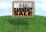 GARMENT SALE CLOTHES Yard Sign with Stand LAWN SIGN
