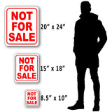 NOT FOR SALE Outdoor Metal sign
