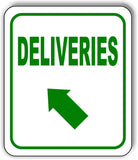 DELIVERIES DIRECTIONAL BLACK Arrow Variations Metal Aluminum composite sign