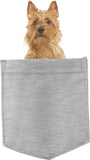 Australian Terrier Dog in pocket Fridge Car Magnet Bumper Sticker App size 4"x7"
