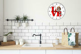 Beagle Love Park Cute Puppy Dog kitchen living room Wall Clock