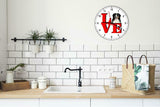 Bernese Mountain Dog Park Cute Puppy Dog kitchen living room Wall Clock