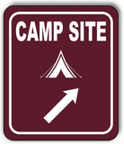 CAMP SITE DIRECTIONAL ARROW TRAIL 8 Variations Metal Aluminum composite sign