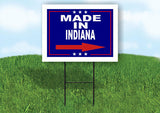 INDIANA MADE IN RIGHT ARROW Yard Sign w Stand LAWN SIGN Single