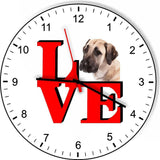 Anatolian Shepard Love Park Cute Puppy Dog kitchen living room Wall Clock