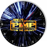 Best Pimp in the Star Galaxy Wars Space Kitchen Living room Wall Clock