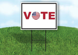 VOTE FLAG O Yard Sign with Stand LAWN SIGN