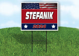 STEFANIK FLAG RED 2024 18inx24in Yard Road Sign w/ Stand