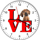 Rhodesian Ridgeback Cute Puppy Dog kitchen living room Wall Clock