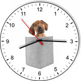Rhodesian Ridgeback In Your Pocket Dog kitchen living room Wall Clock