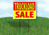 TRUCKLOAD SALE RED YELLOW Plastic Yard Sign ROAD SIGN with Stand