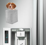 Brittany Dog in pocket Fridge Car Magnet Bumper Sticker App size 4"x7"