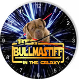 Best Bull Mastiff Dog Galaxy Wars Space Star Kitchen Livingroom Wall Clock