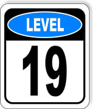 LEVEL 19 PARKING GARAGE Metal Aluminum composite sign