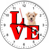 Norfolk Terrier Cute Puppy Dog kitchen living room Wall Clock